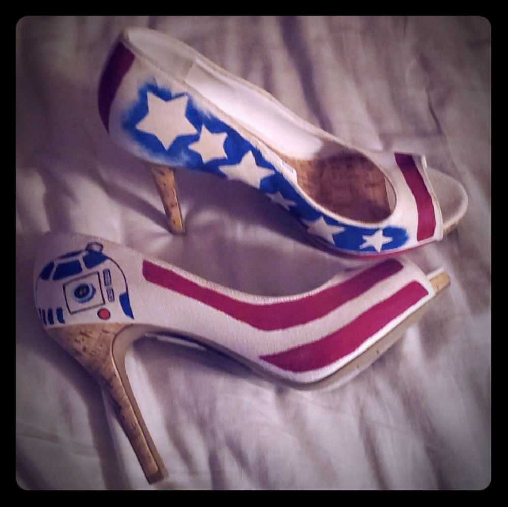 Original hands painted shoes